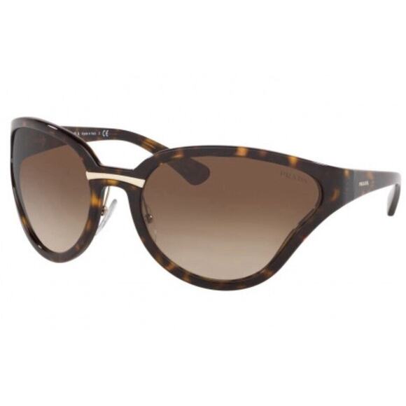 Prada PR 22VS CATWALK 2AU-6S1 Havana Brown Gradient Sunglasses - Picture 1 of 15